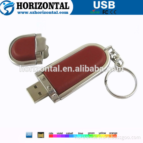 Top design Simple but durable leather USB flash drive in sale